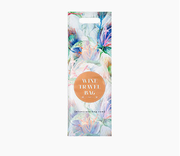 Floral Wine Travel Bags